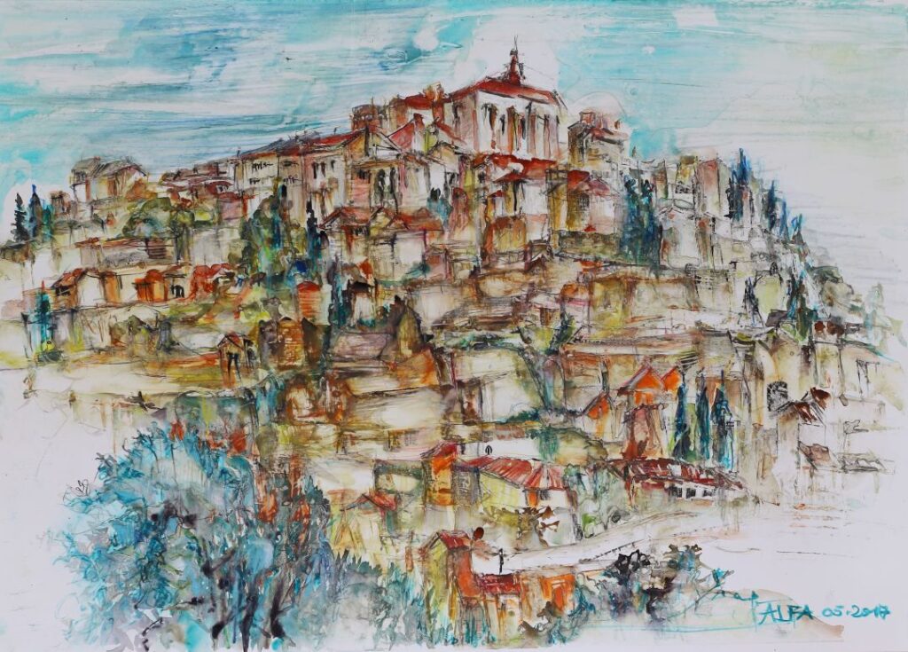 21-01-2026_Gordes_Aquarell